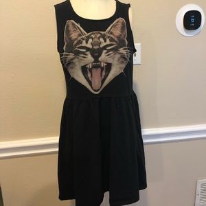 Lightly faded Divided Cat dress with small stain L